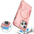 thumbnail image 3 of For iPhone 13 Pro Max Sturdy Bracket Kickstand Magnetic Hybrid - Pink, 3 of 5