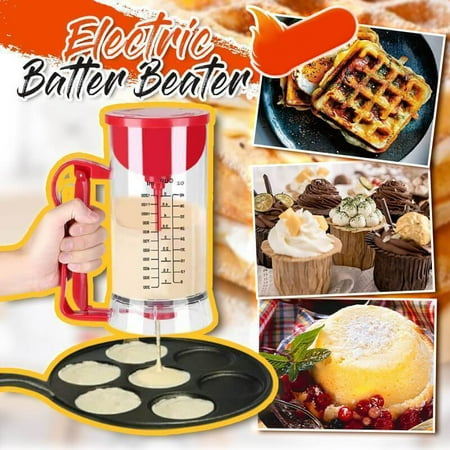 

Journey Electric Batter Beater Cordless Electric Pan Cake Cup Cake Waffles Batter Mixer Dispenser Maker Machine
