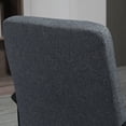 thumbnail image 3 of Fabric Office Chair, Computer Desk Chair, Swivel Task Chair with Arms, Adjustable Height, Swivel Wheels, Mid Back, Charcoal Gray, 3 of 5