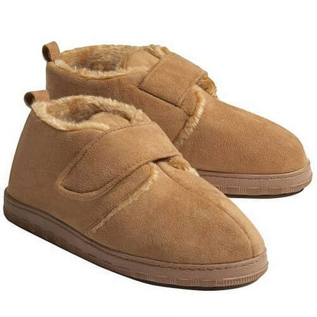 

Diabetic Comfort Slippers Mens-MED-Tan