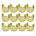 thumbnail image 2 of Injueey 12 piezas de servilleteros para fiesta de boda, decoración de cena, hebilla hueca, soporte para el hogar, restaurante, cantimplora dorada Type5 NO5, 2 of 6
