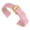 thumbnail image 1 of Correa de Cuero Uxcell, Correa de Reloj de Cuero Lisa y Plana para Hombres y Mujeres, Rosa, Tono Dorado, 12mm, 1 of 7