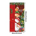 thumbnail image 3 of ChicYu 35.4 X 70.8 Inch Christmas Door Cover Santa Door Banners Holiday Party Decoration Door Hanging Decoration for Covering Doors or Hanging as Decor, 3 of 7