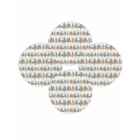 Christmas Round Placemats Set of 4 Reindeer Snowman Xmas Tree Place Mats Washable Woven Placemat Red Farmhouse Snow Circle Braided Table Mat for Kitchen Dining Table Party Home Decor 15 Inch Christmas Round Placemats Set of 4 Reindeer Snowman Xmas Tree Place Mats Washable Woven Placemat Red Farmhouse Snow Circle Braided Table Mat for Kitchen Dining Table Party Home Decor 15 Inch