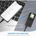 thumbnail image 5 of Mp3 clásico de 16 GB con batería ultralarga, duración de hasta 70 horas de reproducción de música con pantalla de 1,8 pulgadas, reproductor de MP3 deportivo pequeño para niños/adultos (ranura para tarjeta de memoria de hasta 128 GB) -A02S negro Sincero Electrónica, 5 of 5