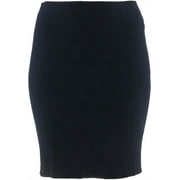 Dennis Basso Solid Jacquard Pencil Skirt Navy 10 NEW A284836