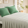 thumbnail image 6 of RUIKASI 5 Pieces Sage Green/Linen Twin Bed Comforter Set with Sheets - Bed in a Bag with Comforter and All Season Sheets, Pillowcases, 6 of 9