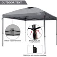 thumbnail image 6 of KAMPKEEPER Pop up Canopy Tent, 3 Adjustable Height with Wheeled Carrying Bag, 4 Ropes and 4 Stakes (Dark Grey), 6 of 8