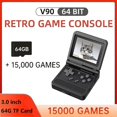 thumbnail image 2 of Consola de juegos retro de código abierto versión Powkiddy V90 de 3,0 pulgadas (bla, 2 of 5