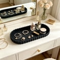 thumbnail image 6 of Silicone Vanity Tray 12x5.3in - Decorative Bathroom Organizer Tray for Countertop, Sponge Holder, Soap Dish, Perfume, Jewelry and Key Trinket Tray - Kitchen Sink Caddy for Storage and Organization, 6 of 6