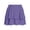 Purple, variant on HBBIKVI Mini Summer Skirts for Women Double Tiered Ruffle Skirt with Relaxed Fit Elastic Stretch Waist for Casual Summer Vacation