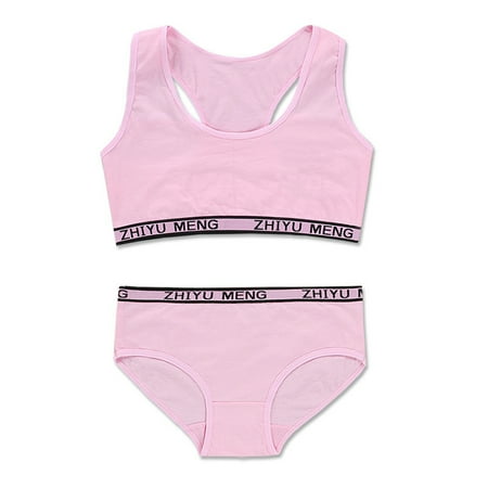 

Popular Soft Cotton Girls Training Bra with Removable Pads Little Girls Bras