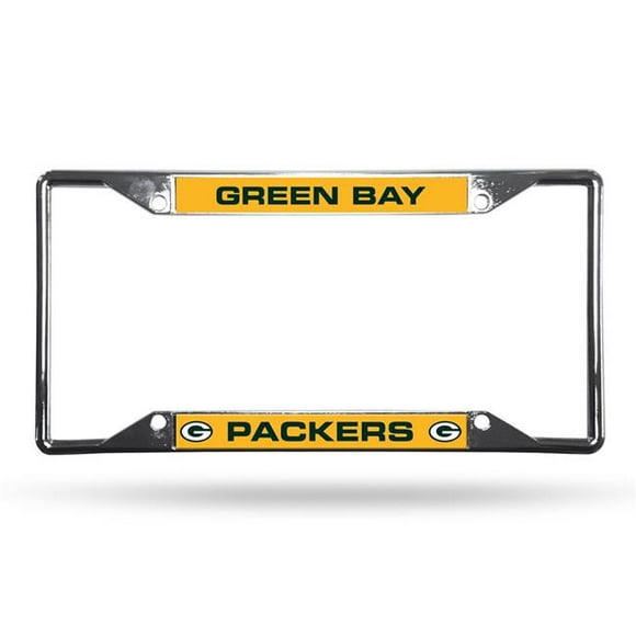 Cadre de Plaque d'Immatriculation Green Bay Packers Chrome EZ View