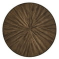 thumbnail image 3 of Weston Home Delong Walnut Finish 42-inch Round Dining Table with Black Iron Legs, 3 of 5