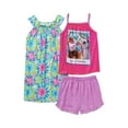 thumbnail image 1 of Komar Kids Girls Pajama Fun Tee, Nightgown and Shorts Sleepwear Set, 1 of 1