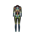 thumbnail image 2 of TheFound Justaucorps Squelette Halloween pour Femmes Manches Longues Col Roulé, 2 of 6