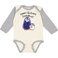 thumbnail image 3 of Inktastic Happy Birthday, Grandma Cute Penguins Boys or Girls Long Sleeve Baby Bodysuit, 3 of 5