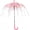 Pink, variant on Clear Bubble Umbrella – See Through, Rain & Windproof Umbrella for Weddings, Prom, Graduation and Outdoor Events - Automatic Open, Crook Handle, Clear Dome
