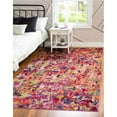 thumbnail image 1 of Unique Loom 3142208 8 x 10 ft. Champagne Chromatic Rectangular Rug, Magenta, 1 of 1
