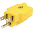 thumbnail image 3 of 110V Regular Wall Outlet Adapter, 15 Amp to 20 Amp T-Blade - 3 in 1 Female, Window AC, Yellow, 3 of 6