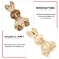 thumbnail image 4 of 5Pcs Rabbit Shape Buttons Alloy Clothes Buttons Adorable Clothing Buttons Vintage Bunny Buttons, 4 of 8