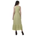 thumbnail image 4 of Moomaya Robe Longue Imprimée pour Femmes, Fente avant, Aguichant, Sans Manches, en Rayonne, Robe de Mariage, 4 of 4