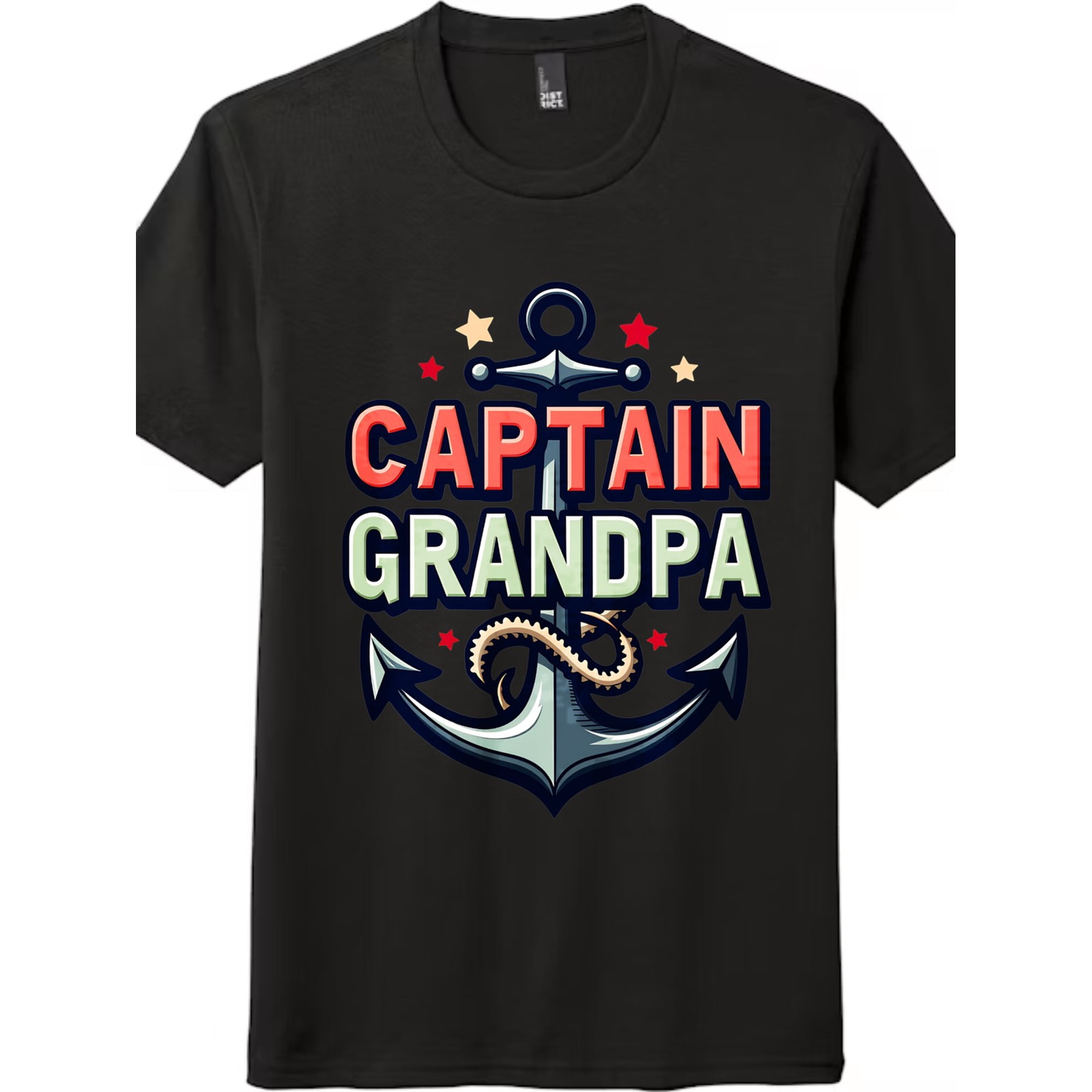 Vintage Nautical Captain Grandpa Graphic T-Shirt-Anchor Unisex Tee free shipping