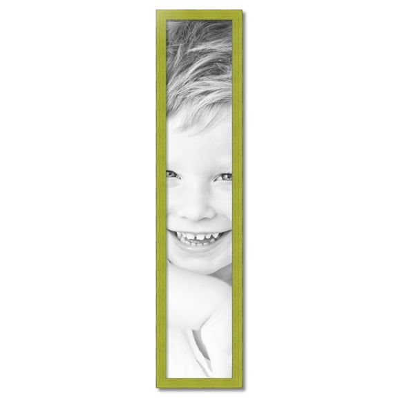 ArtToFrames 10" x 52" Modern Green Picture Frame, 10x52 inch Green Wood Poster Frame (WOM-4589)