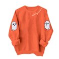 thumbnail image 7 of Atogsazn Women's Halloween Sweatshirt Casual Crew Neck Long Sleeve Pullover Sweater Loose Fall Winter Tops Orange S Fashion, 7 of 7