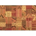 thumbnail image 1 of Ahgly Company Indoor Rectangle Patchwork Brown Transitional Area Rugs, 6' x 9', 1 of 4
