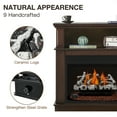 thumbnail image 5 of Erinnyees 27" Ventless Natural Gas Fireplace Log Set, 30,000 BTU, with Remote Control, Birch Wood, White, 5 of 8