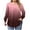 Red, variant on Tops for Women Plus Size Gradient Long Sleeved Round Neck T-shirt Plus Size Casual Blouses Black XL