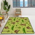 thumbnail image 2 of Crawling Indoor Carpet Play Mat Sloths and Crocodiles for Living Room Bedroom Educational Nursery Floor Mat Area Rug 72x48inch, 2 of 6