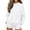 White, variant on Women's Sweatshirt Casual Loose Turtleneck Ribbed Pullover Long Sleeve Shirts Fall Plus Size Tops for Women