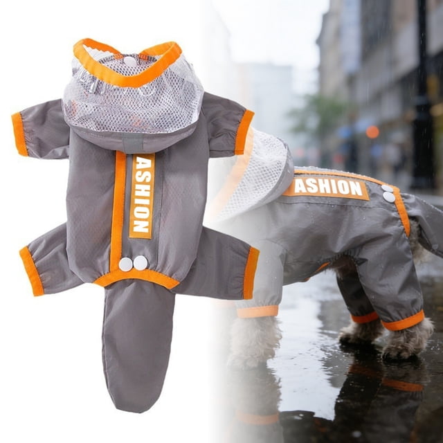 Stylish Pet Raincoat for Dogs with Bright Color Design Super Comfortable and for Outdoor Play