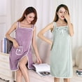 thumbnail image 4 of Toallas de baño de secado rápido para mujer y niña, albornoces de Spa para playa, ropa de lavado suave para mujer, toallas de baño para ducha y gimnasio, 4 of 4