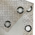 thumbnail image 4 of Ambesonne Beige and Brown Grommet Curtain, Rococo and Scroll, 50" x 120", Beige and Brown, 4 of 6