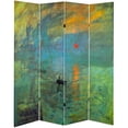 thumbnail image 6 of Red Lantern 6 ft. Tall Monet Canvas Folding Screen - Sunrise/Parliament, 6 of 7