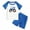 Blue, variant on GBSYEWXS Boys 2025 New Summer 2 Piece Outfits Short Sleeve Cartoon Print T-Shirt Tops+Shorts Children Outfits&Set Beach Clothes Size 4-5 Years