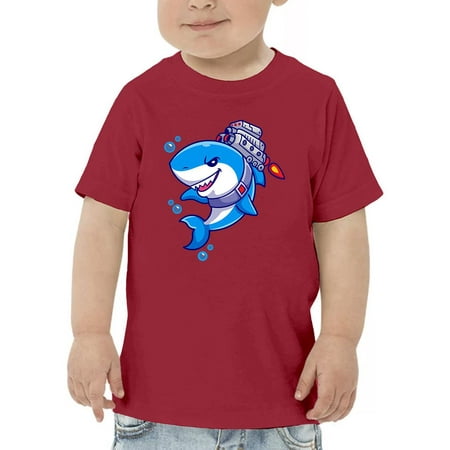 

Cool Cartoon Shark W Jetpack T-Shirt Toddler -Image by Shutterstock 4 Toddler