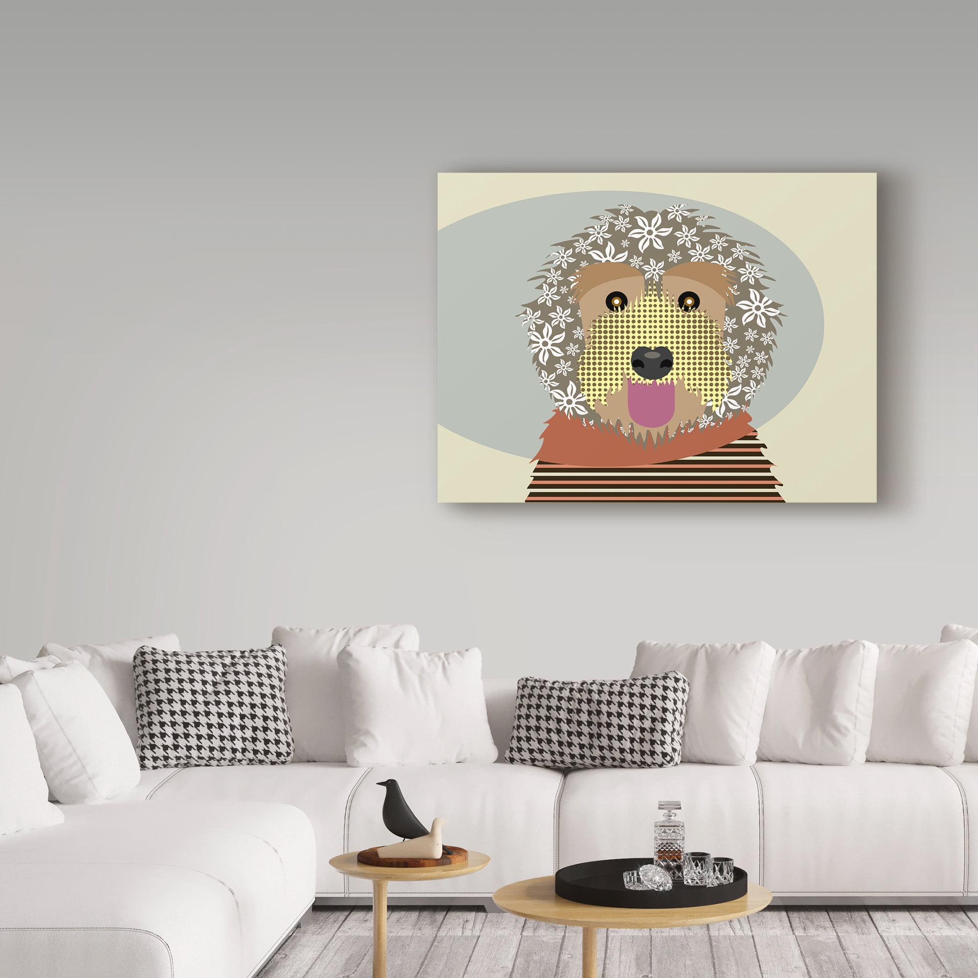 Trademark Fine Art 'Labradoodle' Canvas Art by Lanre Adefioye