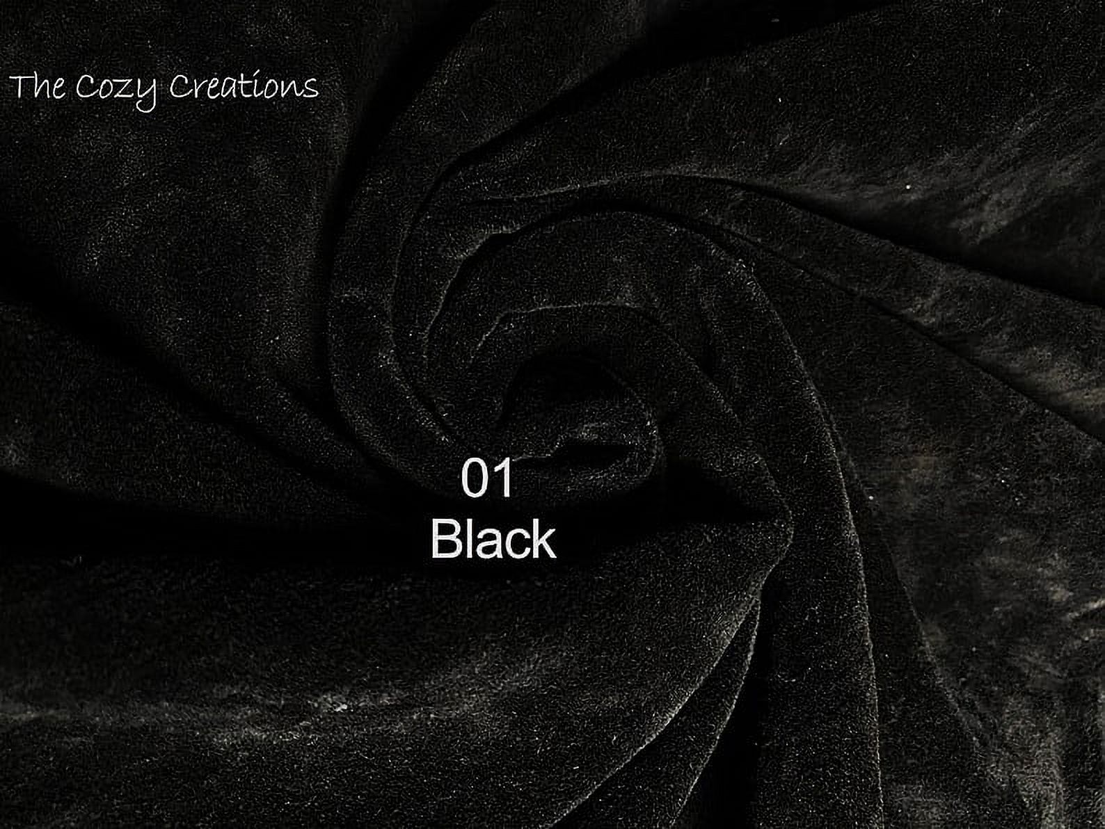 The Cozy Creations Set of 32 Placemats, Velvet Place Mats for Kitchen Table Indoor/Outdoor, Washable Dining Table Decor Placemats, Black Velvet Placemat, 13x18 Inch