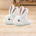 thumbnail image 2 of Toddler Bunny Slippers Girls Boys Kids Bunny House Slipper Winter Rabbit Slippers, Cute Soft Plush Anti-Slip House Kids Rabbit Warm Winter Slippers for Indoor Outdoor, 2 of 6