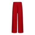 thumbnail image 3 of RUNQHUI Pantalons de Danse pour Enfants Filles Garçons, Pantalons Larges de Célébration d'Esprit, Rouge 10, 3 of 7
