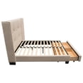 thumbnail image 6 of Diamond Sofa Beverly Queen Bed with Integrated Footboard Storage Unit & Accent Wings in Sand Fabric, 6 of 6