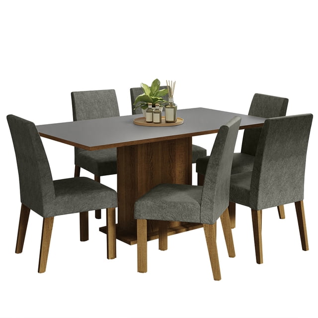 Juego de Comedor con Mesa y 6 Sillas Madesa Renata MNS