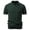 Army Green, variant on Men's Johnny Collar Striped Knit Shirts Short Sleeve V Neck Texture Tops Soft Comfortable Old Money Business Casual Golf Stylish Shirts Army Green XL