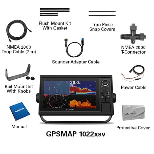 Garmin GPSMAP 1022xsv 10-inch Chartplotter and Sonar