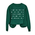 thumbnail image 4 of Meichang Chandails de la Saint-Valentin pour Femmes Sweat-Shirt Graphique Cœur d'Amour Col Rond Décontracté Manches Longues Cadeaux de la Saint-Valentin Pull Sweat-Shirts Liquidation de Printemps, 4 of 4