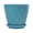 Blue, variant on 5.3x6 Inch Pots with Saucers, Thickened PP Material Planters, Small Flower Pots with Drainage Holes and Tray for Succulents Orchids Herbs Indoor Outdoor Garden